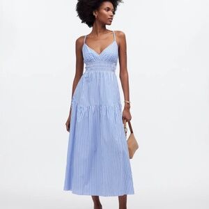 Blue and White Stripe Madewell Dress